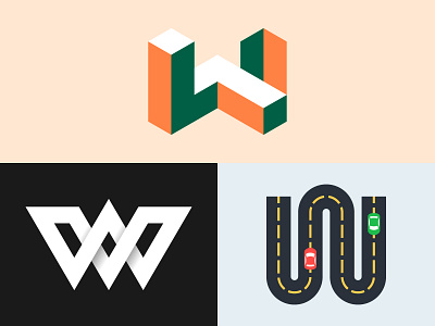 Lettermark W Explorations behance branding colorful design design art designinspiration dribbble dribbble invite illustration logo logo design minimal shapes typography vector