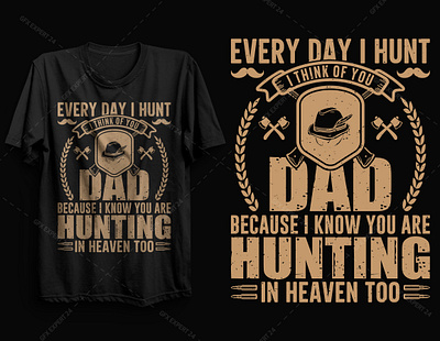 Hunting Dad T shirt design branding dad daddy design free t shirt designs graphic design hunting t shirt illustrator t shirt design t shirt design 2021 t shirt design bundle t shirt mockup typography vector