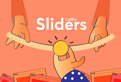 Illustration for Lottie Sliders blog design illustraion illustration lottiefiles ui vector