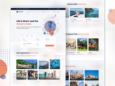 Light Mode of Travel web template Design landing design landing page landing page ui tour travel travel landing page travel website traveling web template web template design web ui web uiux