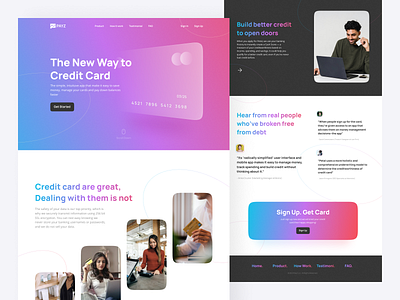 PayZ - Payment Credit Card Landing Page bank card bank landing page banking credit card finance financial fintech glass credit card glass effect glassmorphism gradient landing page mastercard minimalist money payment ui visa website website design