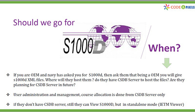 S1000D-IETM-IETP / Code and Pixels Interactive Technologies Pvt branding design elearning ietp ietp s1000d logo s1000d software technology what is s1000d