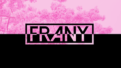 Wallpaper FRANY anime black branding cherryblossom illustrator logo logodesign pink pink logo wallpaper