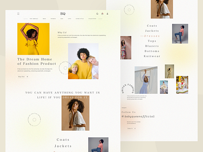 BQ-Ecommerce Website branding clean clean ui clothes clothing clothing brand design ecommerce ecommerce app ecommerce design girl minimal vector web web design webdesign webpage website website design women wear