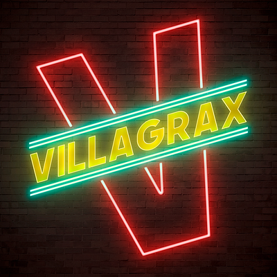 VILLAGRAX neon sign illustrator logo logodesign neon neon colors neon lights neon sign wallpaper