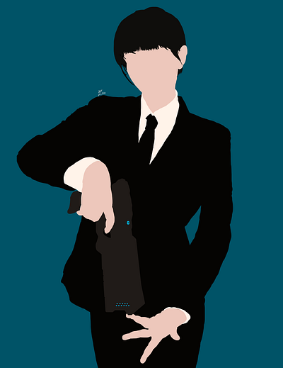 Kunizuka Yayoi from Psycho Pass (Basic) animeart art basic digitalart portrait simple