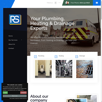 Roberts & Son design development graphics web website website creation website design website development