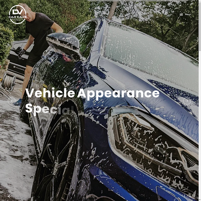 DV Car Care cration design development graphics web website website creation website development