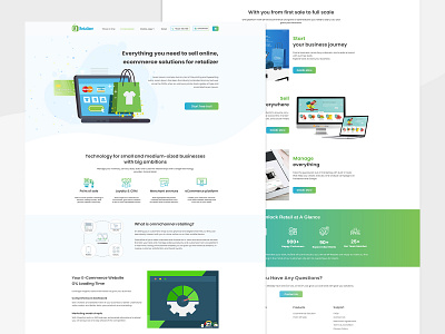 Retail Website Landing Page Design app design graphicdesign landing landingpage typography ui ux web