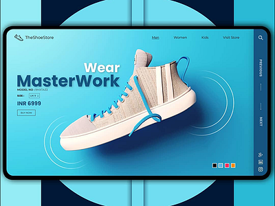 Shoes UI/UX 36 days of type 3d 3d animation 3d art 3d artist 3dsmax art artwork branding color flat illustration