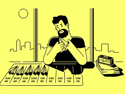 Creator adobe illustrator art branding charactedesign character constructor cute art design design art engineer human illustration man manipulation people illustration product programmer vector worker yellow