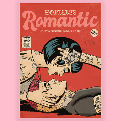 Hopeless Romantic band design graphic design illustration illustrator nostalgia procreate