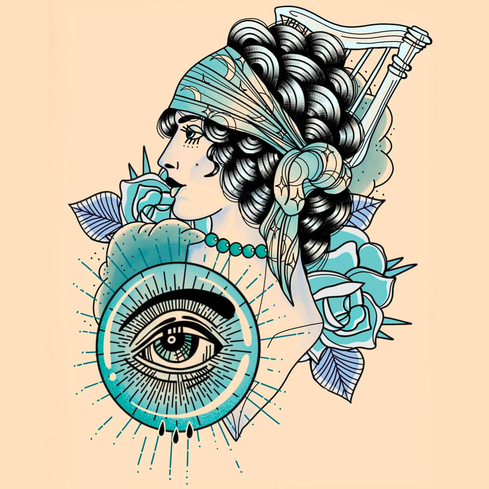 Leota band design graphic design illustration illustrator nostalgia procreate