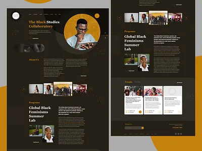 Wodpress one page design, Web design black one page one page design one page website ui ux web design website