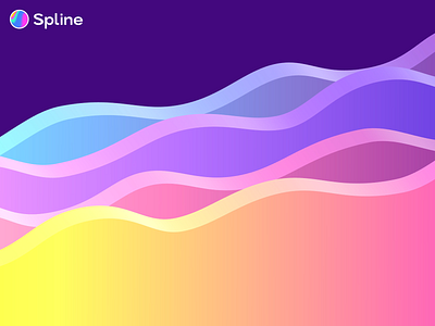 Spline waves 3d 3d art 3d artist 3d modeling sneptube spline spline 3d