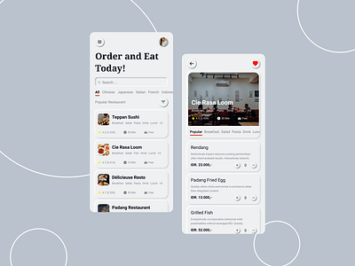 Order Food Apps app design minimal neumorphic design neumorphism neumorphism ui ui