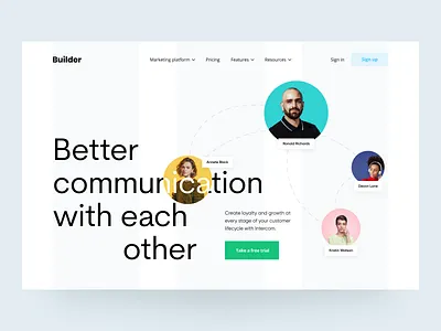Marketing Platform: Landing Page digital product landing page marketing site marketing website product page product website saas design website design