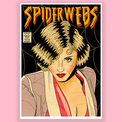 Spiderwebs band design graphic design illustration illustrator nostalgia procreate