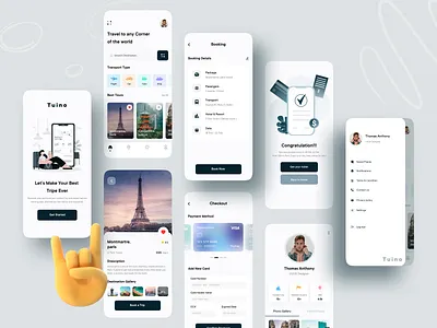 Tuino || Travel App Exploration 2021 2021 design 2021 trend business ios ios app ios app design mobile app mobile design mobile ui travel agency travel app traveling ui ux
