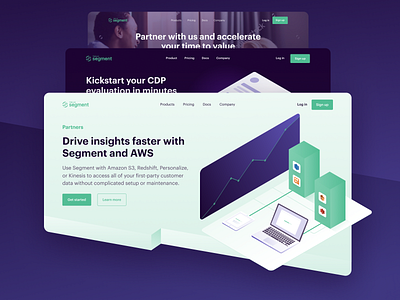 Segment — Miscellaneous Websites clean customer data evaluation landing langing page partner platform redesign segment ui uiux visual web website