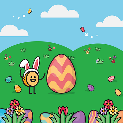 Kid's Vitamin Easter Animation animation motion graphics