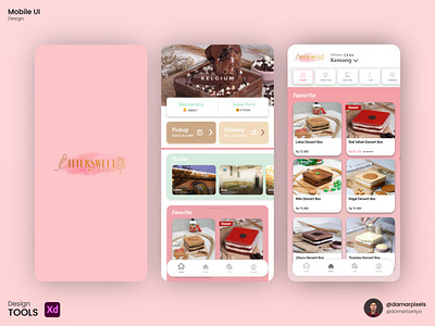 Dessert Cake App Bittersweet by Najla ui ui ux ui design uidesign uiux ux ux ui ux design uxdesign uxui