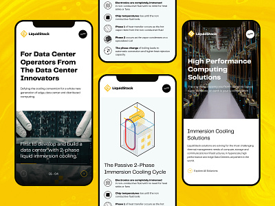 LiquidStack | Mobile Pages adobe xd brand identity branding clean design flat infographic minimal mobile mobile ui simple typography ui ux vector web website