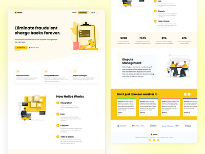 Helios Landing Page adobexd design illustrator landing page landingpage prototyping shopify sketch ui uidesign uiux web design website wireframing