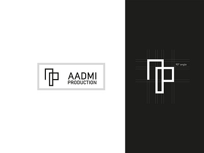 Aadmi productions brand brand design flat logo design photography production refresh