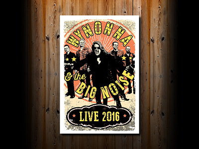 Wynonna. Tour Poster from 2016. badge branding concert poster country music design graphic design illustration logo retro vector wynonna