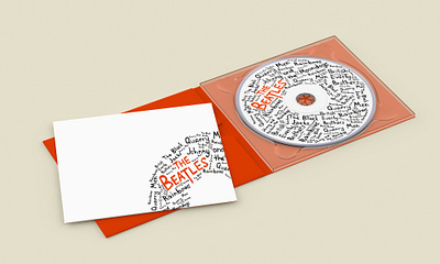 The Beatles CD design graphic design illustration vector