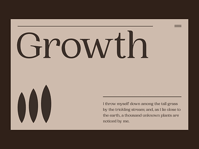 Growth 001 branding grid landing page logo minimal minimalistic ppf sweden typography web website