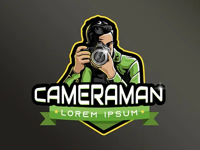 Camera Man Esport Logo cameraman canon esportlogo eyeglass focus lens logo inspiration logodesign sony a7 iii sports logo