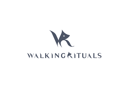 Walking rituals logo accessories animals brand dog dogaccessories graphicdesign jewellery logo logodesign logotype minimal vector