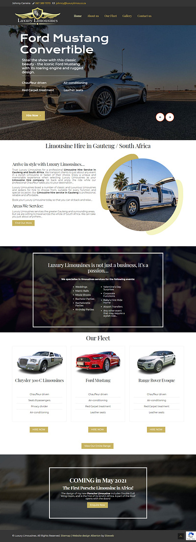 Luxury Limos | Luxury Limousines Web Design web design webdesign website design wordpress design