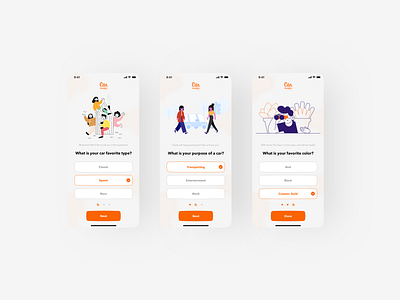 User Onboarding Process | Car Marketplace App app car app dribbble ecommerce app figma ios sketch ui design ux design visual design xd