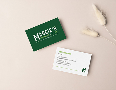 Business Card brand branding color palette design farmers market typography