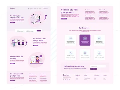 Interior Design Website UI Design adobexd aroonanim dribbblenepal dribbbleshot figma graphicsdesign graphicsnepal mockupdesign photoshop prototype uidesign webpagedesign website