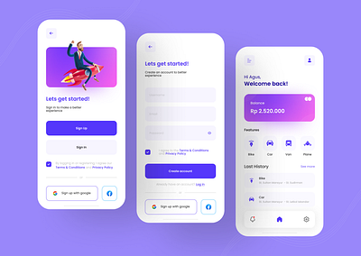 Anterin App - Sign Up Screen delivery driver app login login design login screen mobile mobile app mobile design mobile ui sign up signup ui uidesign uiux