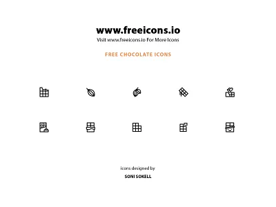 Free Chocolate icons design free icons icon illustration ui vector vector logo web