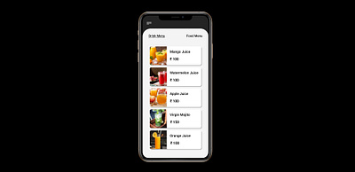 Food/Drink Menu daily 100 challenge dailyui dailyuichallenge design figma figma design figmadesign ui ui design uidesign