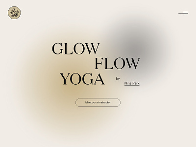 Yoga by Nina ― Website animation domaine display interaction loader minimal studio ui design web design webflow yoga