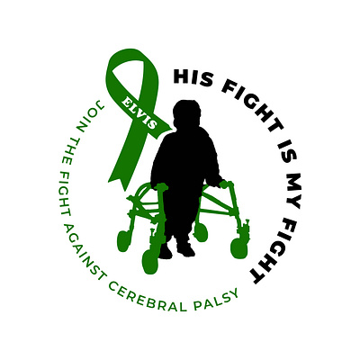 Join the Fight Against CP for Elvis awareness awareness campaign branding branding design cerebral palsy design illustrator kids illustration logo design