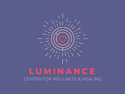 Luminance Center for Wellness & Healing Logo branding branding design design healing icon illustration logo logo design typography vector wellness wellness logo