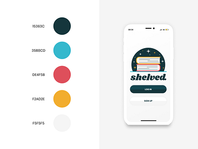 Shelved branding design logo ui ux