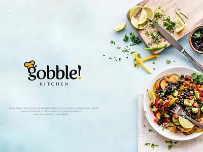 Gobble for dribbble cafe cafe logo clean food logo illustration letter logo logo design logodesign minimal restaurant branding restaurant logo restaurant logo design simple unique logo