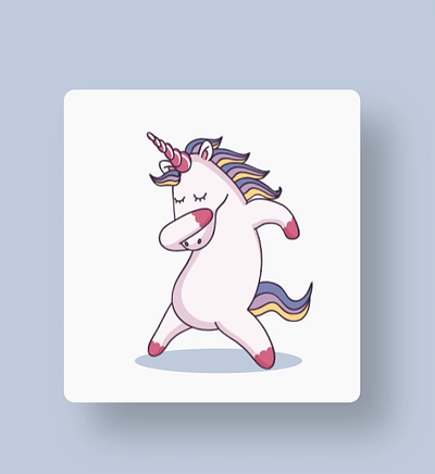 🦄 Unicorn animation celebrate feel good unicorn