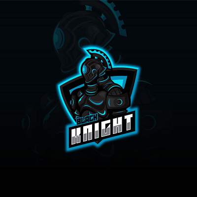 Black Knight adobe illustrator branding coreldraw design esport esportlogo esports illustration knight logo mecha vector