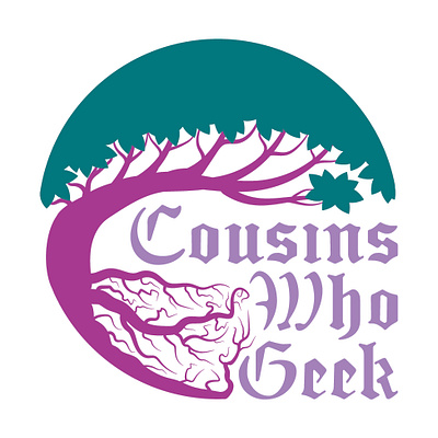 Cousins Who Geek branding design graphic design illustration logo typography vector