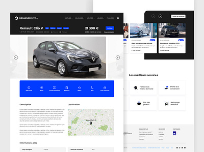 Webdesign Meilleureauto.fr adobexd automobile automotive car cartoon responsive uidesign webdesign